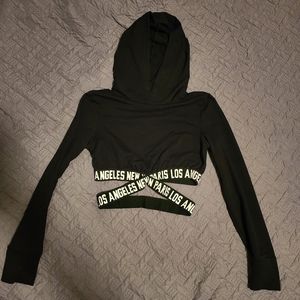 Shein cropped hoodie